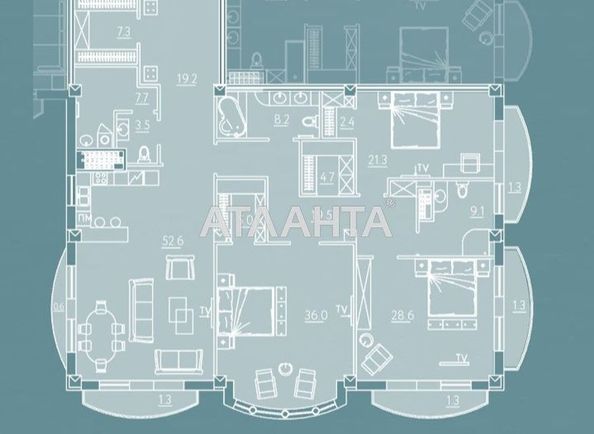 3-rooms apartment apartment by the address st. Frantsuzskiy bul Proletarskiy bul (area 235,1 m²) - Atlanta.ua - photo 2