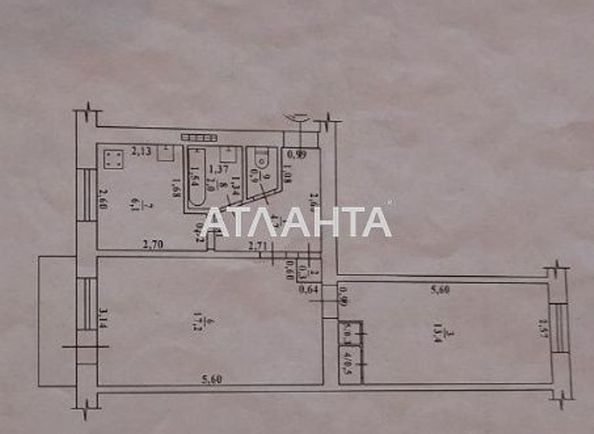 2-комнатная квартира по адресу ул. Черноморского Казачества (площадь 46,0 м2) - Atlanta.ua - фото 16