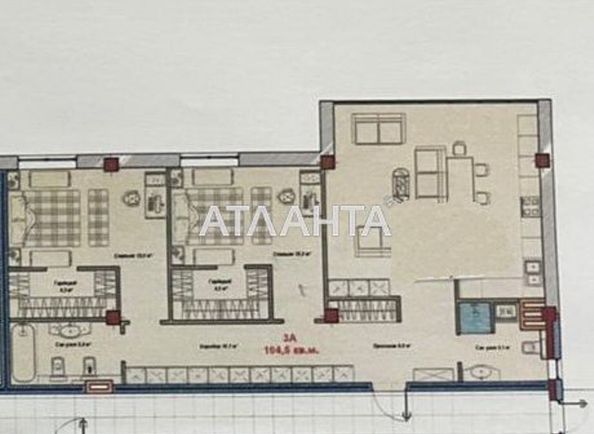 2-rooms apartment apartment by the address st. Yuzhnosanatornyy per (area 109,0 m2) - Atlanta.ua - photo 7
