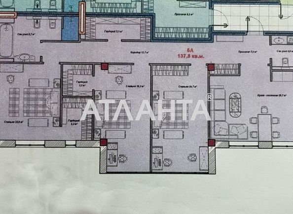 3-rooms apartment apartment by the address st. Yuzhnosanatornyy per (area 142,0 m2) - Atlanta.ua - photo 9