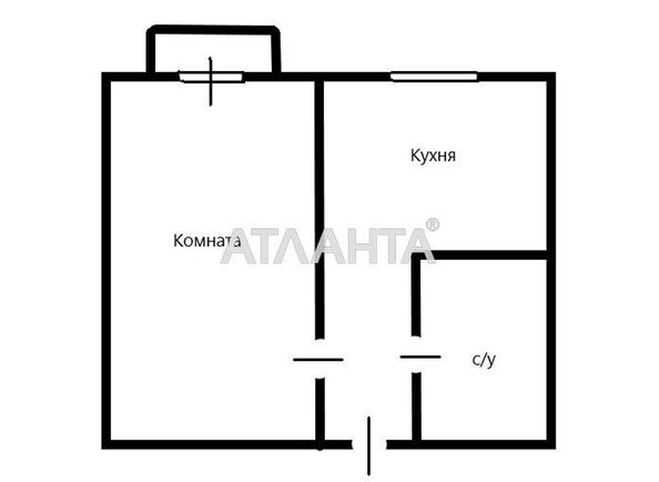 1-room apartment apartment by the address st. Peresypskaya 7 ya (area 23,3 m2) - Atlanta.ua - photo 16