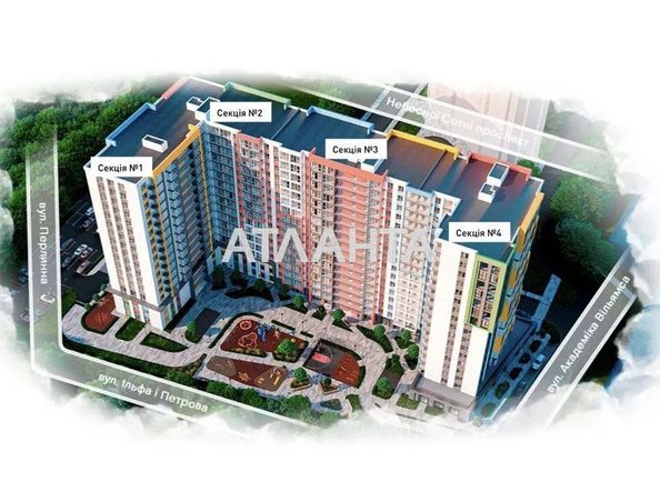 1-room apartment apartment by the address st. Vilyamsa ak (area 24,0 m2) - Atlanta.ua