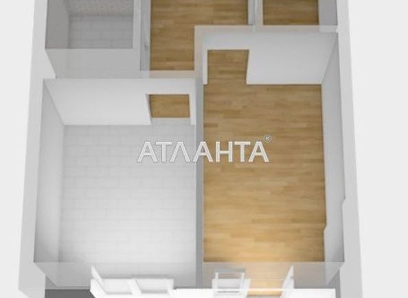 1-room apartment apartment by the address st. Radostnaya (area 38,4 m2) - Atlanta.ua