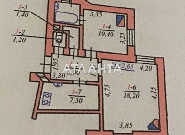 2-rooms apartment apartment by the address st. Kiivska (area 48,0 m2) - Atlanta.ua - photo 17