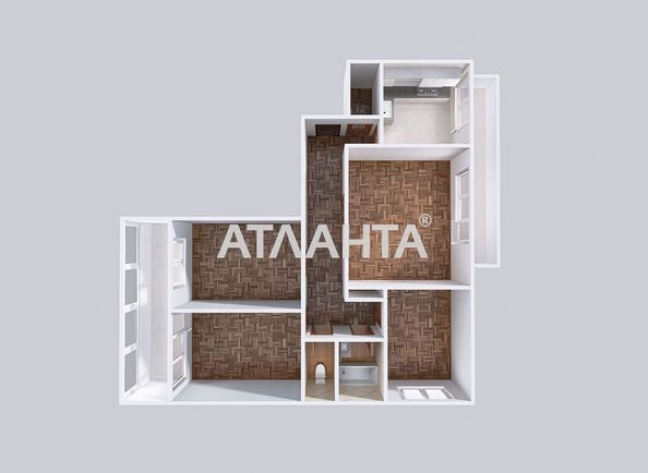 Багатокімнатна квартира за адресою вул. Балківська (площа 82 м²) - Atlanta.ua - фото 21
