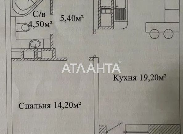 1-кімнатна квартира за адресою вул. Варненська (площа 47 м²) - Atlanta.ua - фото 2