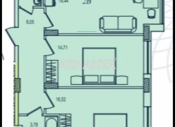 2-комнатная квартира по адресу ул. Марсельская (площадь 67,0 м2) - Atlanta.ua - фото 12