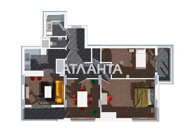 3-кімнатна квартира за адресою Очеретяна вул. (площа 96,5 м2) - Atlanta.ua - фото 3
