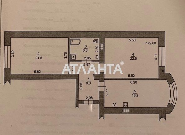 2-комнатная квартира по адресу Хантадзе пер. (площадь 77,9 м2) - Atlanta.ua - фото 5