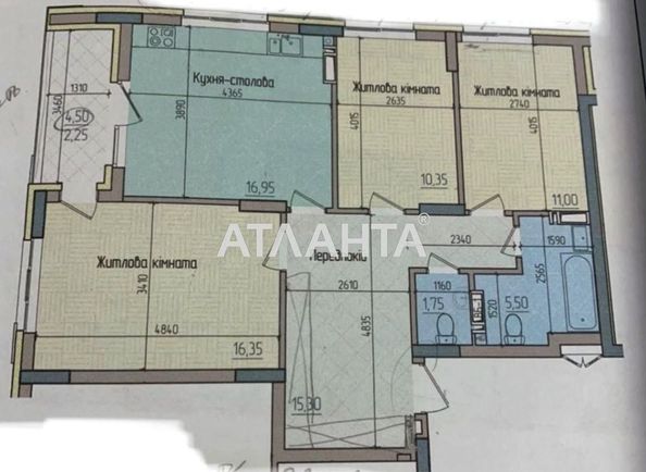 3-rooms apartment apartment by the address st. Primachenko Marii (area 80,0 m2) - Atlanta.ua