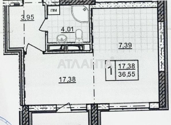 1-комнатная квартира по адресу ул. Тираспольская (площадь 36,6 м²) - Atlanta.ua - фото 12