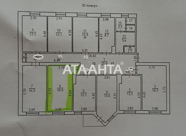 Room in dormitory apartment by the address st. Transportnaya (area 18,0 m2) - Atlanta.ua - photo 12