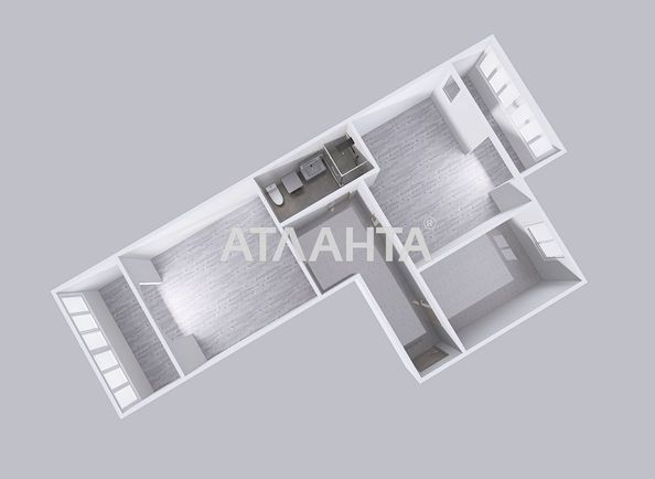 2-кімнатна квартира за адресою вул. Вільямса ак. (площа 67 м²) - Atlanta.ua - фото 17