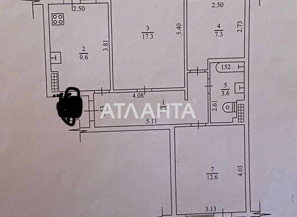 3-комнатная квартира по адресу ул. Заболотного ак. (площадь 63,0 м2) - Atlanta.ua - фото 12