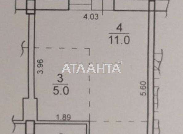 1-кімнатна квартира за адресою вул. Бочарова ген. (площа 21,4 м2) - Atlanta.ua - фото 12