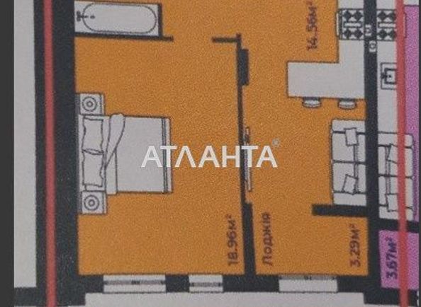 1-room apartment apartment by the address st. Roksolyani (area 47,4 m2) - Atlanta.ua - photo 7