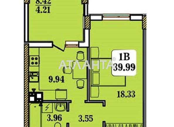 1-room apartment apartment by the address st. Stroitelnaya (area 40 m²) - Atlanta.ua - photo 2