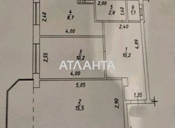 2-rooms apartment apartment by the address st. Kedrovyy per (area 52,0 m2) - Atlanta.ua - photo 18