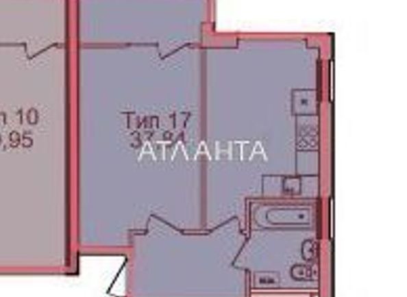 1-кімнатна квартира за адресою 7 км Овідіопольської дор. (площа 38,0 м2) - Atlanta.ua - фото 2