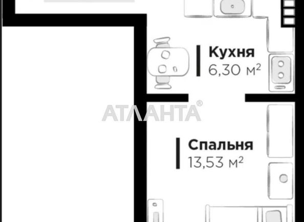 1-комнатная квартира по адресу ул. Героев Майдана (площадь 30,0 м2) - Atlanta.ua - фото 3