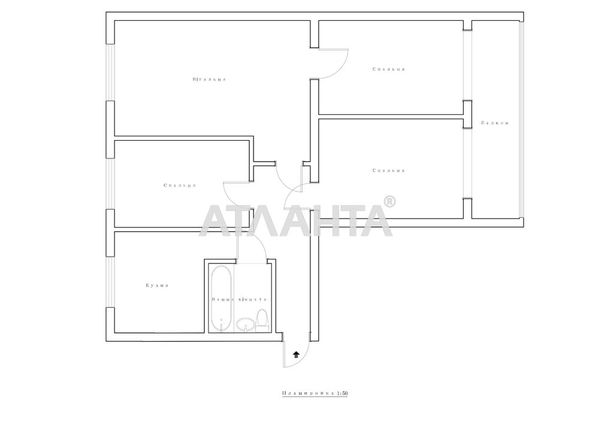 4+-rooms apartment apartment by the address st. Malinovskogo marsh (area 71 m²) - Atlanta.ua - photo 14