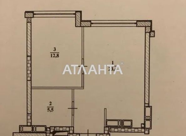 1-комнатная квартира по адресу ул. Филатова ак. (площадь 41,6 м2) - Atlanta.ua - фото 3