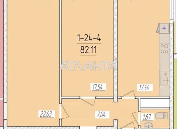 2-rooms apartment apartment by the address st. Krasnova (area 75,9 m²) - Atlanta.ua - photo 3