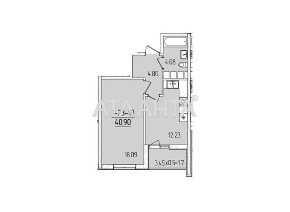 1-room apartment apartment by the address st. Krasnova (area 40 m²) - Atlanta.ua - photo 4