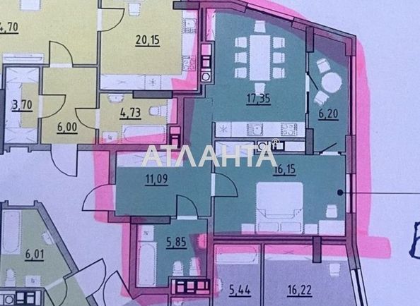 1-room apartment apartment by the address st. Yaroslavenka (area 56,8 m2) - Atlanta.ua - photo 4