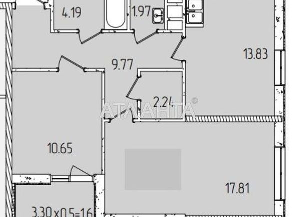 2-кімнатна квартира за адресою вул. Краснова (площа 61,8 м²) - Atlanta.ua