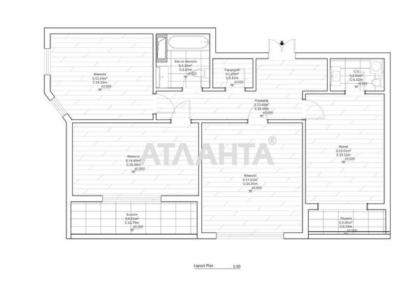 3-кімнатна квартира за адресою Курортний пров. (площа 82 м²) - фото 28 3-кімнатна квартира за адресою Курортний пров. (площа 82 м²) - Atlanta.ua - фото 28