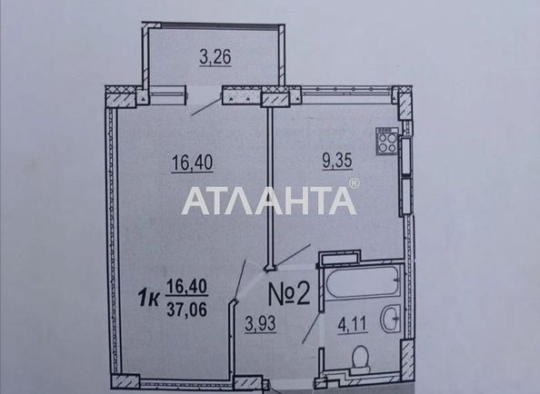 1-room apartment apartment by the address st. Bocharova gen (area 37 m²) - Atlanta.ua - photo 8