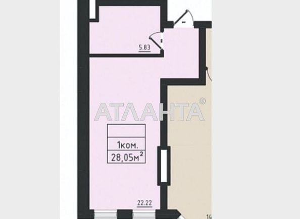 1-room apartment apartment by the address st. Dacha kovalevskogo Amundsena (area 28,0 m2) - Atlanta.ua - photo 2