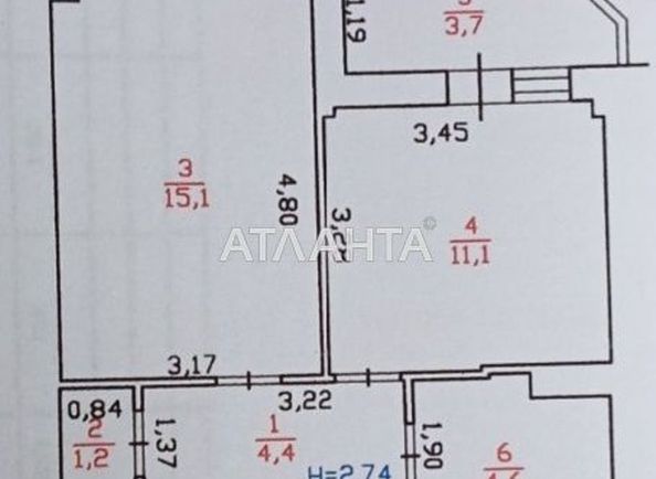 1-room apartment apartment by the address st. Vityanskaya (area 40,1 m2) - Atlanta.ua - photo 16