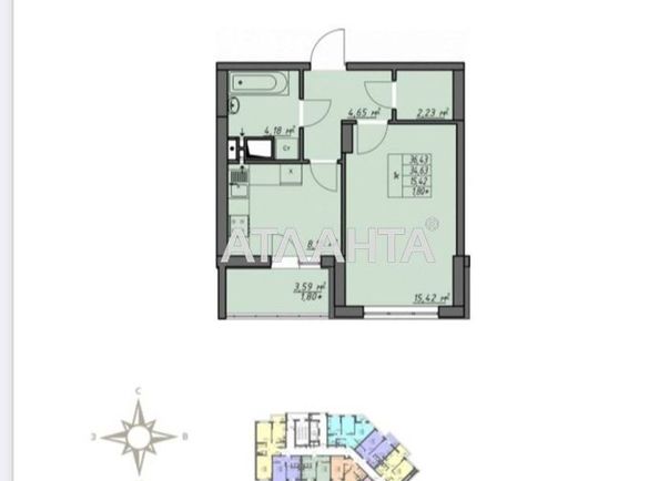 1-room apartment apartment by the address st. Vorobeva ak (area 36,5 m²) - Atlanta.ua - photo 7