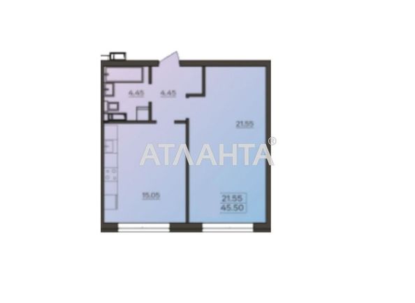 1-комнатная квартира по адресу ул. Марсельская (площадь 45,5 м2) - Atlanta.ua - фото 2