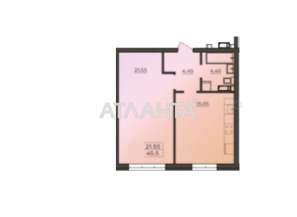1-room apartment apartment by the address st. Marselskaya (area 45,5 m2) - Atlanta.ua - photo 2