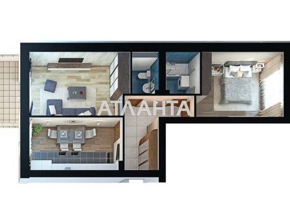 1-комнатная квартира по адресу ул. Чехова (площадь 59,5 м2) - Atlanta.ua - фото 5
