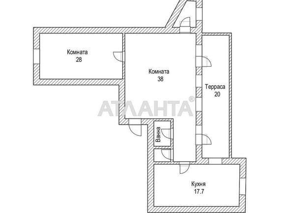 2-rooms apartment apartment by the address st. Preobrazhenskaya Sovetskoy Armii (area 100,0 m2) - Atlanta.ua - photo 10