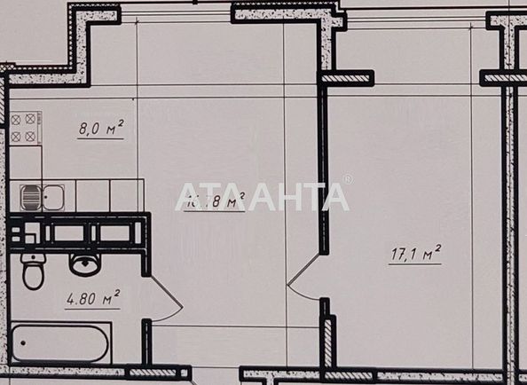 1-room apartment apartment by the address st. Mikhaila Deregusa (area 46,7 m2) - Atlanta.ua - photo 10