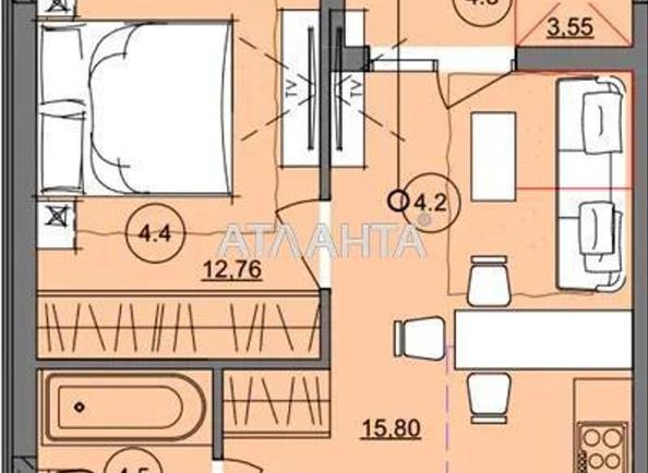 1-комнатная квартира по адресу ул. Бочарова ген. (площадь 42 м²) - Atlanta.ua - imageAlt 4