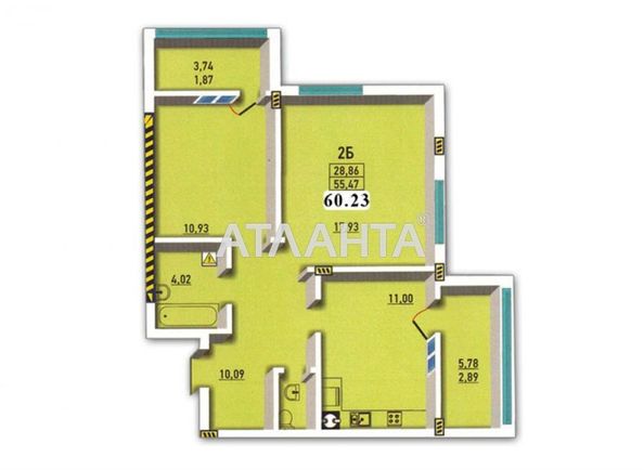 2-rooms apartment apartment by the address st. Raduzhnyy m n (area 60,0 m2) - Atlanta.ua - photo 15