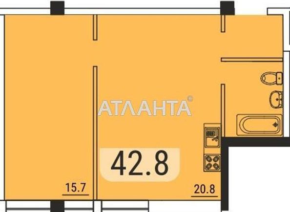 1-комнатная квартира по адресу ул. Львовская (площадь 43,0 м2) - Atlanta.ua - фото 14