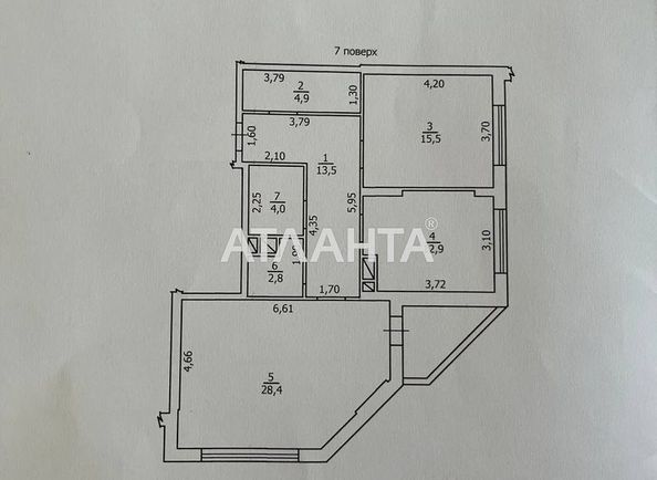 2-rooms apartment apartment by the address st. Frantsuzskiy bul Proletarskiy bul (area 83,3 m2) - Atlanta.ua - photo 4