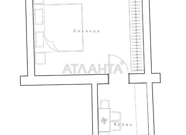 1-room apartment apartment by the address st. Olgievskaya Ak Pavlova (area 35 m²) - Atlanta.ua - photo 7