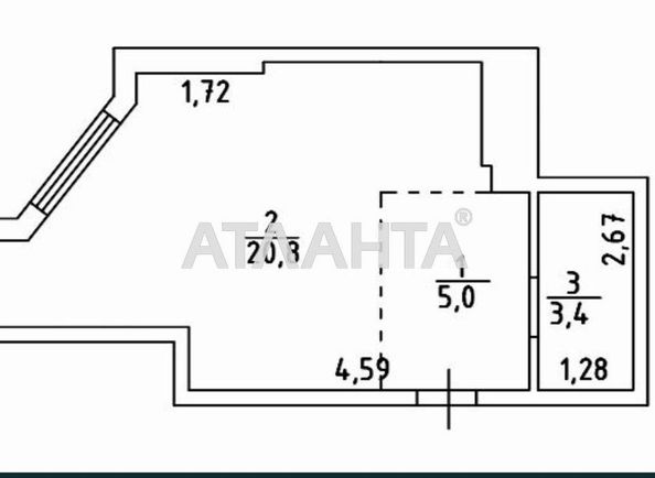 3-rooms apartment apartment by the address st. Lyustdorfskaya dor Chernomorskaya dor (area 94,5 m²) - Atlanta.ua - photo 16