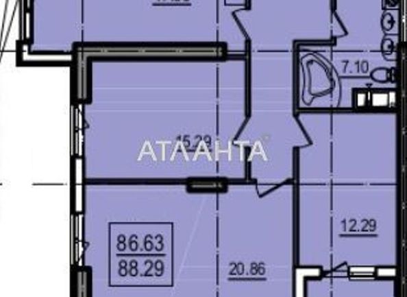 3-комнатная квартира по адресу ул. Дача ковалевского (площадь 88,3 м2) - Atlanta.ua - фото 2