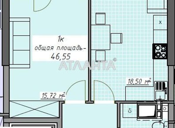 1-room apartment apartment by the address st. Kurortnyy per (area 46,6 m²) - Atlanta.ua