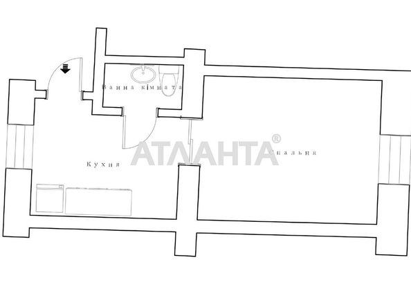 1-кімнатна квартира за адресою вул. Комітетська (площа 28,5 м²) - Atlanta.ua - фото 24