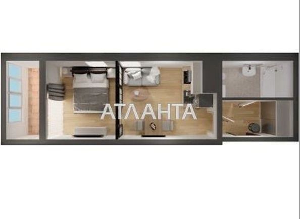 1-кімнатна квартира за адресою вул. Франка Івана (площа 35 м²) - Atlanta.ua - фото 13